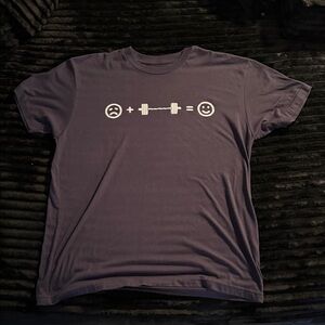 Men's navy blue Graphic Fitness Tee